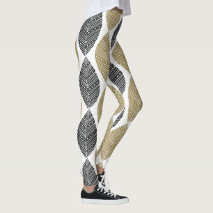 Abstrakt Feathers Mönster leggings