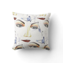 Abstrakt Female Porträtt Geometric Ansikte Art