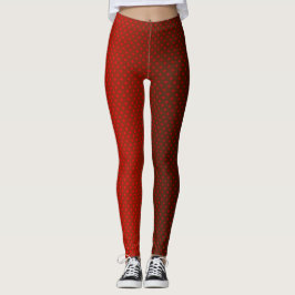 Abstrakt femini för  av övertoningsröd grått polka leggings