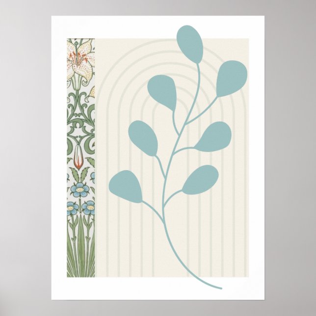 Abstrakt Fern Löv Poster (Framsidan)