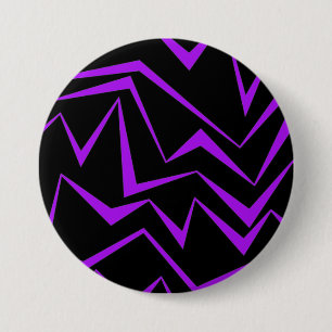 Abstrakt, fet, vibrerande geometrisk zigzag mönste knapp