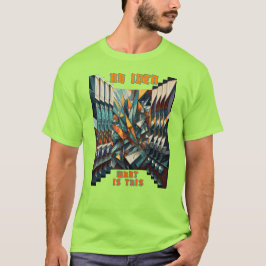 Abstrakt figurer med fjärilseffekt t shirt