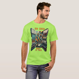 Abstrakt figurer med fjärilseffekt t shirt