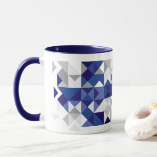 Abstrakt Finland flagga, finskafärger Mugg