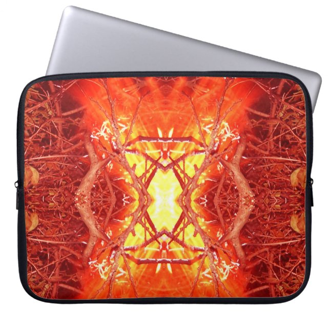 Abstrakt Fire Laptop Fodral (Framsidan)