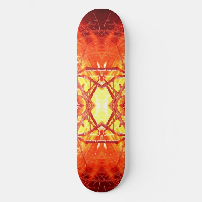 Abstrakt Fire Mini Skateboard Bräda 18,5 Cm (Framsida)