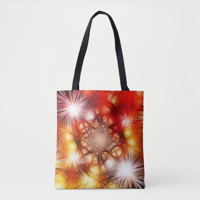 Abstrakt Fireworks Stars Background-34944 Tygkasse (Framsida)