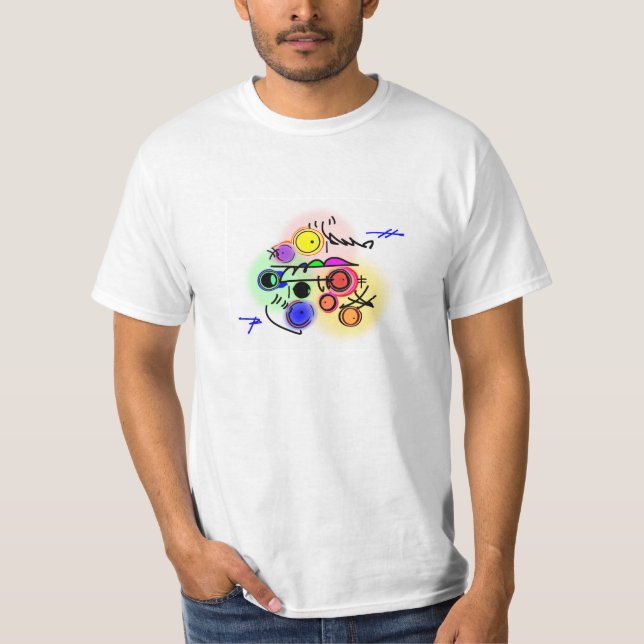 abstrakt fish2 t-shirt (Framsida)