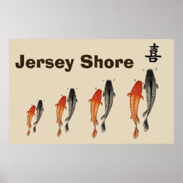 Abstrakt Fish, Jersey Shore Poster