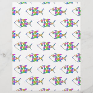 Abstrakt Fish Mönster