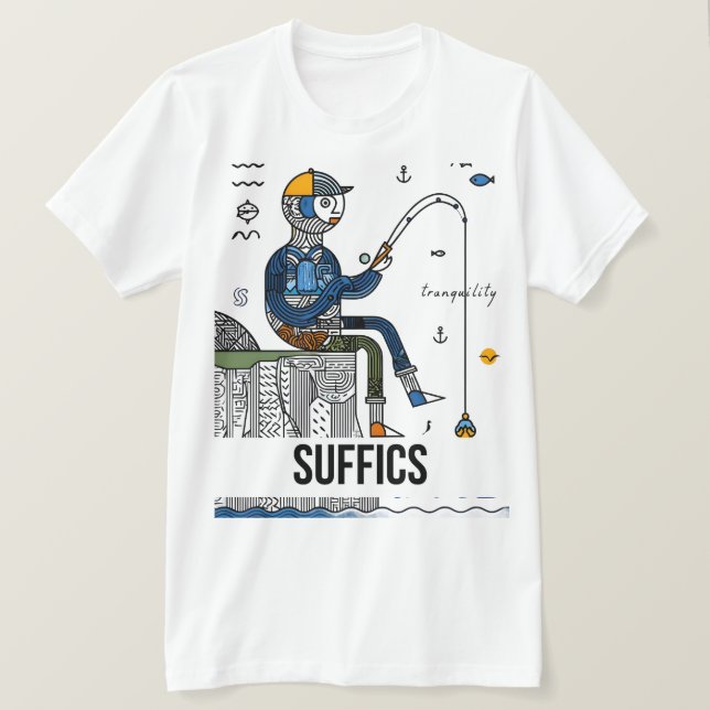 Abstrakt Fisher | LIVSMEDEL T Shirt (Design framsida)
