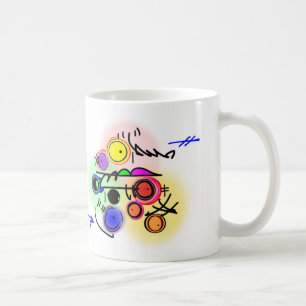 abstrakt fisk kaffemugg