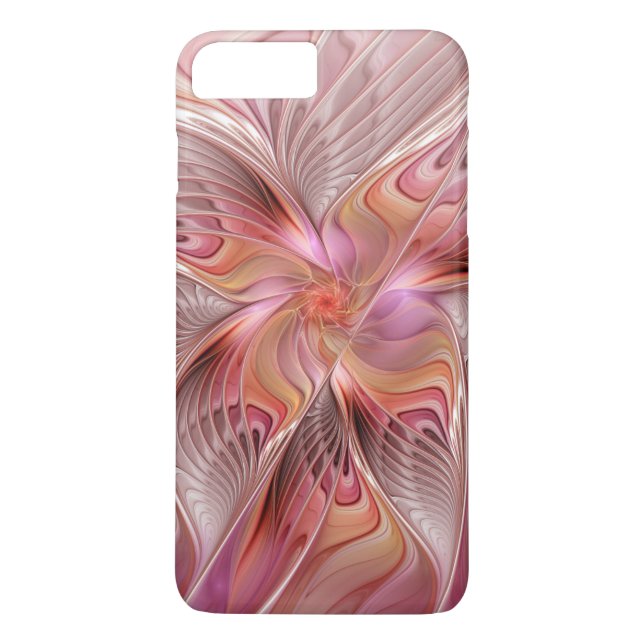 Abstrakt Fjäril Färgrik Fantasy Fraktal Konst Case-Mate iPhone Skal (Baksida)
