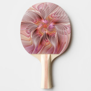 Abstrakt Fjäril Färgrik Fantasy Fraktal Konst Pingisracket