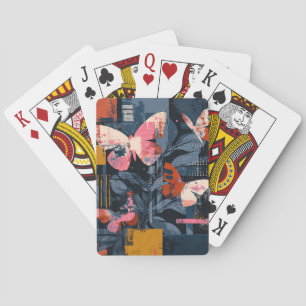 Abstrakt Fjärilsflykt i Färg (6) Casinokort