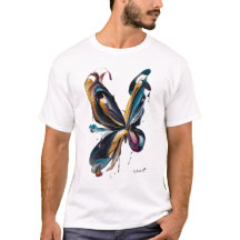 Abstrakt fjärilskonst – Flödande färguttryck