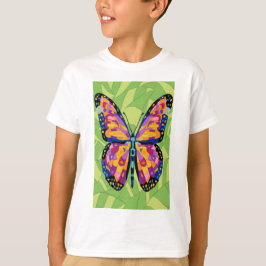 Abstrakt fjärilsmålning t shirt
