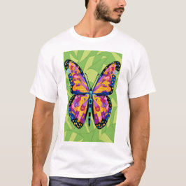 Abstrakt fjärilsmålning t shirt