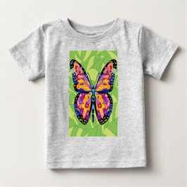 Abstrakt fjärilsmålning t shirt