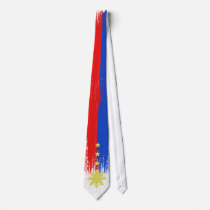Abstrakt flagga av den Filippinerna tien Slips