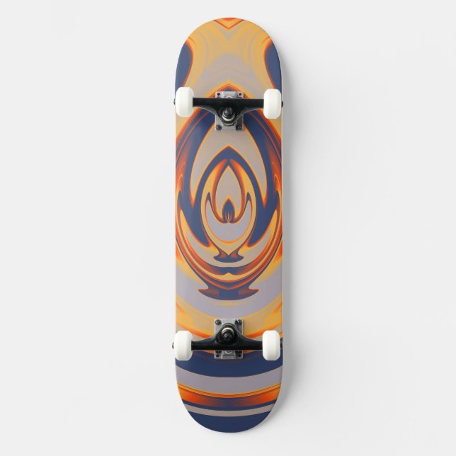 Abstrakt Flame 21 Mini Skateboard Bräda 18,5 Cm (Framsida)