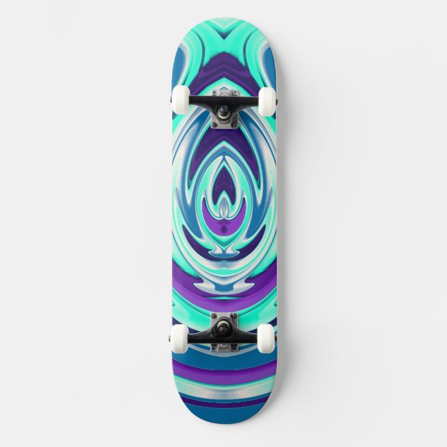 Abstrakt Flame 30 Mini Skateboard Bräda 18,5 Cm (Framsida)