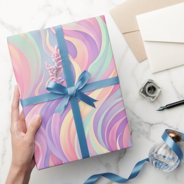Abstrakt flamma Pastell Mjukt presentpapper (Gifting)