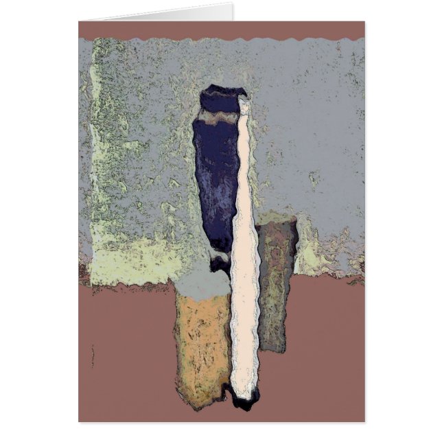 Abstrakt Flaskor Hälsningskort (Framsidan)