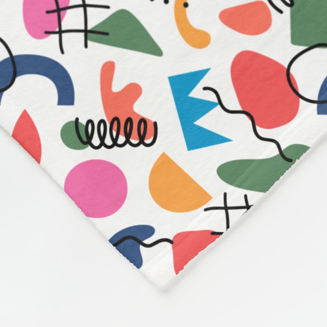 Abstrakt Fleecefilt (Hörn)