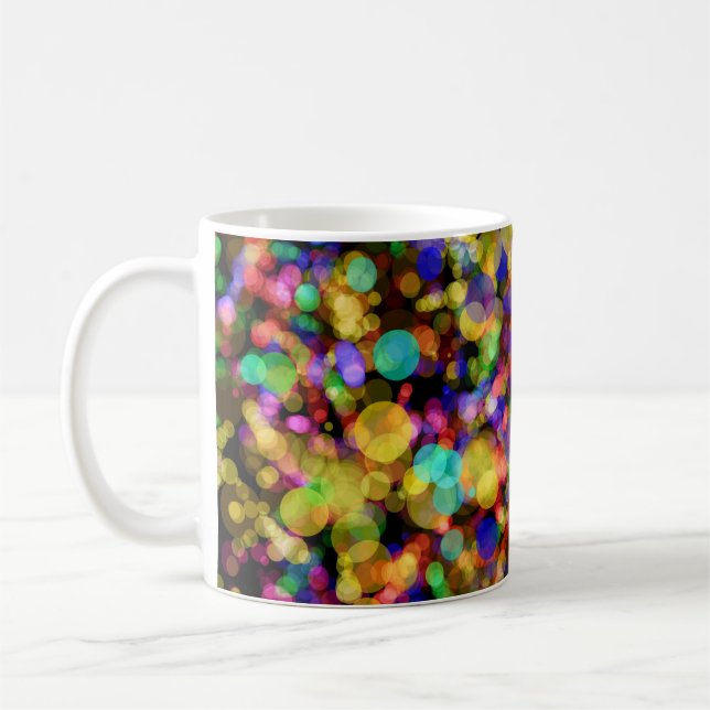 Abstrakt flerfärgad design-27099 kaffemugg (Vänster)