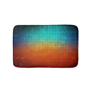 Abstrakt, flerfärgad fotboll, konstnärligt ljus. badrumsmatta