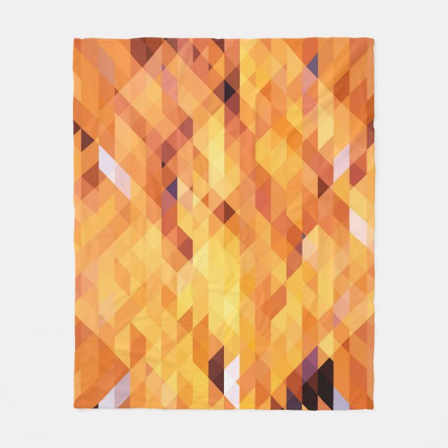 Abstrakt flerfärgad, låg polymosaik. fleecefilt (Framsidan)