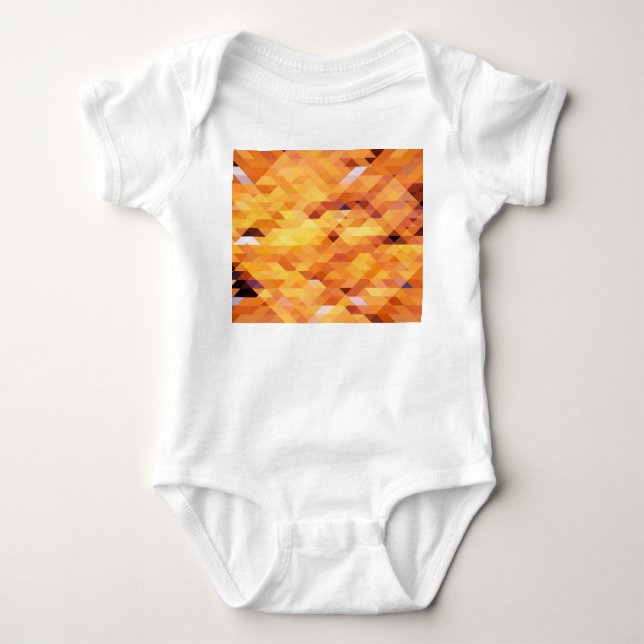 Abstrakt flerfärgad, låg polymosaik. t shirt (Framsida)