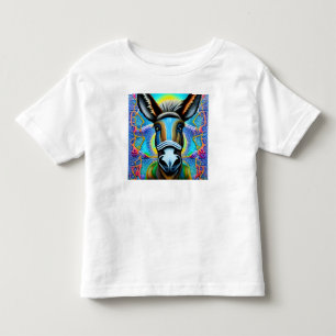 Abstrakt Flerfärgad, liten donkey T Shirt