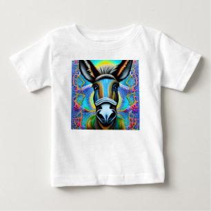 Abstrakt Flerfärgad, liten donkey T Shirt