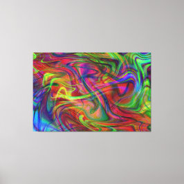 abstrakt flerfärgad rök canvastryck