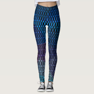 Abstrakt, flerfärgat mönster, mönster, snöre leggings