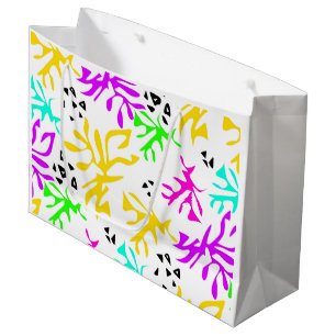 Abstrakt flerfärgat neon mönster