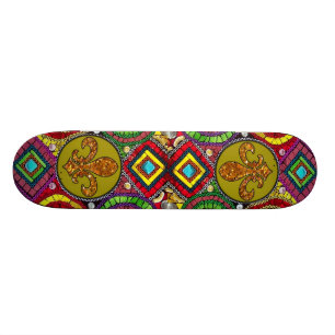 Abstrakt Fleur De Lis Skateboard New Orleans