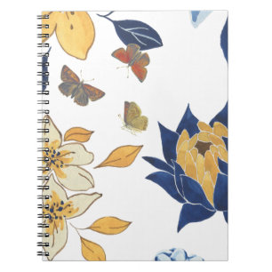 Abstrakt Flora bokmärke Spiral fotopatbok för foto Anteckningsbok
