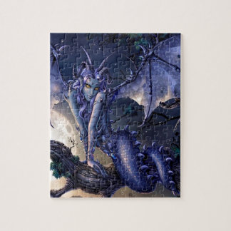 Abstrakt flört för fantasidrakeflicka pussel