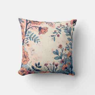 Abstrakt Flower Designade Dekorativ kudde
