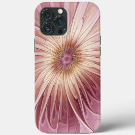 Abstrakt Flower Fractal Art & Shades of Burgundy