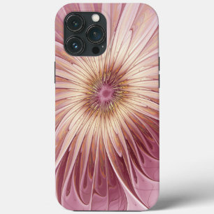 Abstrakt Flower Fractal Art & Shades of Burgundy