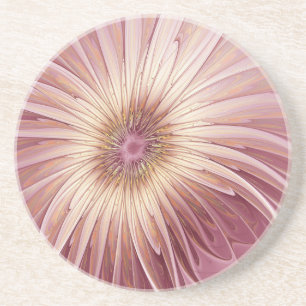 Abstrakt Flower Fractal Art & Shades of Burgundy Underlägg