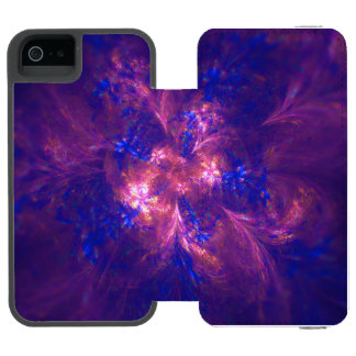 Abstrakt Flower Light Lila and Blue Mönster Mix