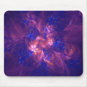 Abstrakt Flower Light Lila and Vivid Blue Mix Musmatta