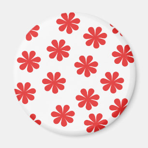 Abstrakt Flower Mönster Magnet
