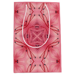 Abstrakt Flower Petals in Soft Coral Rosa