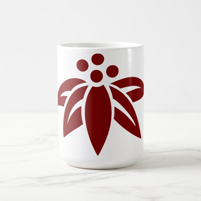 Abstrakt Flower Silhouette Coffee Mugg (Center)
